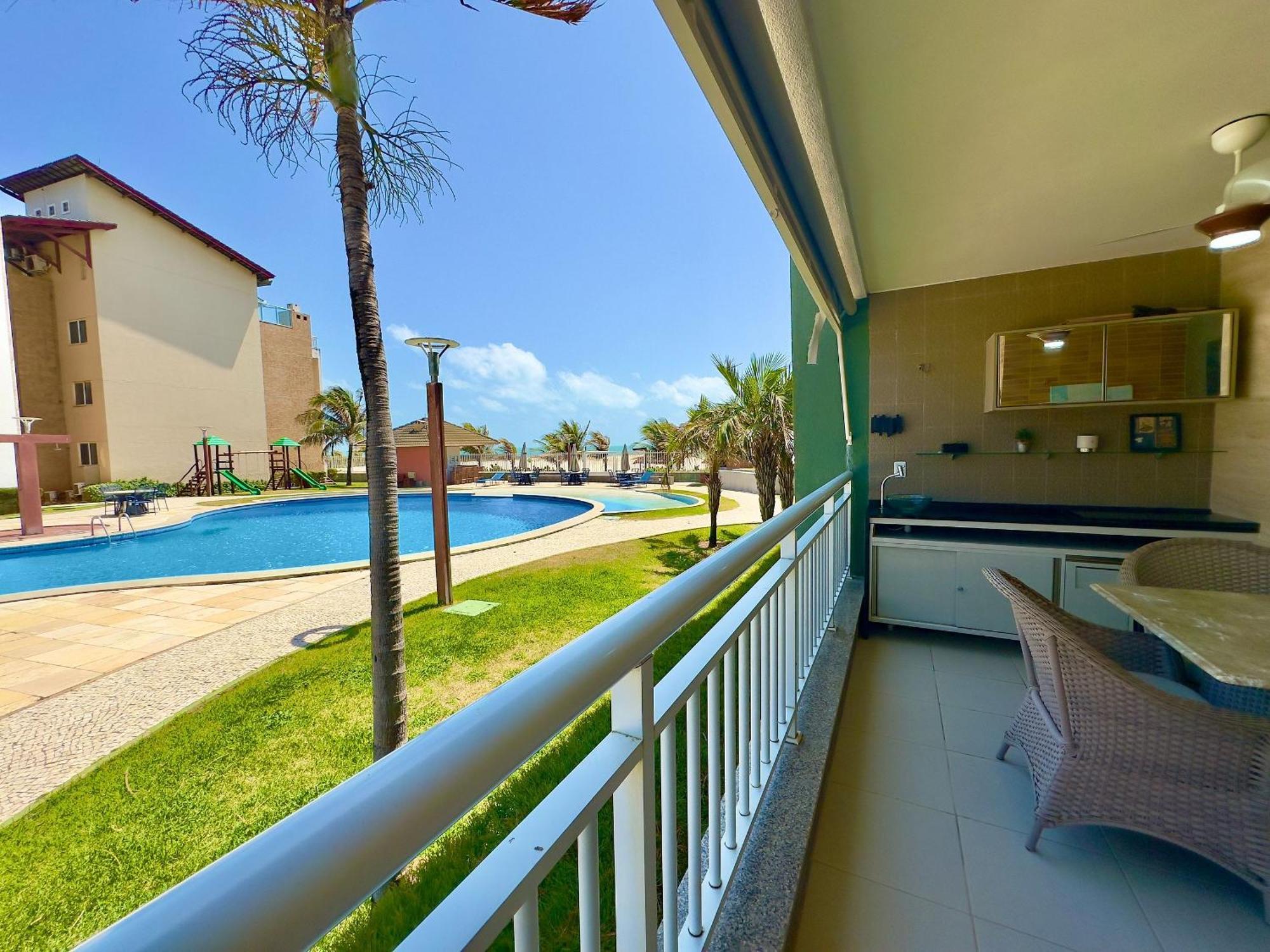 Terramaris - Aptos Vista Mar, Pe Na Areia, Vizinho Ao B Park Aquiraz Ngoại thất bức ảnh